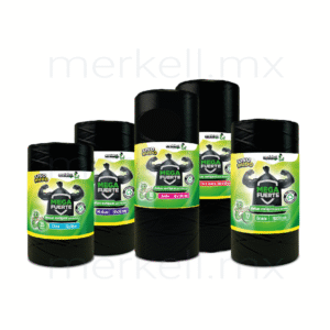 Bolsa negra para basura en rollo