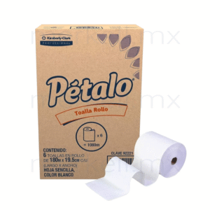 Toalla en rollo blanca premium Petalo Kimberly Clark 6/180