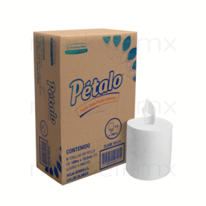 Toalla en rollo blanca fluido céntrico Pétalo